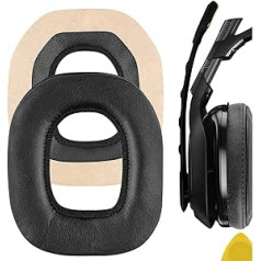 Geekria QuickFit Protein Leather rezerves ausu spilventiņi priekš Astro A40 A50 austiņu ausu spilventiņu remonta daļas (melnas)