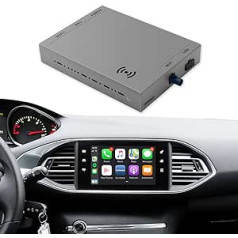 ISUDAR Wireless Carplay Retrofit dekodera komplekts Peugeot un Citroen Picasso DS4 DS3 308 508 208 2008 C4, atbalsta Android automašīnas moduļa kastes spoguļsaites navigācijas audio video USB kameru (Smeg un MRN)