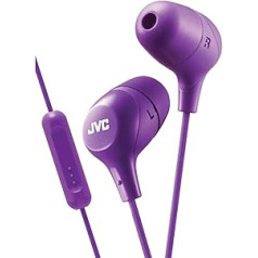 JVC HAFX38V Marshmallow-Ohrhörer, Memory-Schaum, ar mikrofonu, Violett