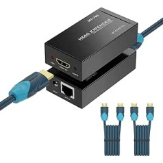 MT-VIKI HDMI Extender Ethernet 60 m Perdavimas per vieną Cat5e/6/7 Palaiko Full HD 3D 1080P HDCP 1.4 EDID