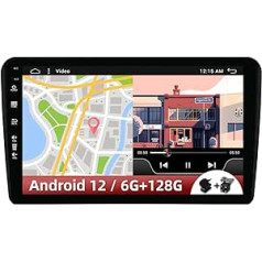 6G + 128G Android 12 automašīnas radio, kas piemērots Audi A3/8P/Sportback - CarPlay + Android Car + DSP + GPS bezmaksas kamera un mikrofona atbalsts DAB/Stūres vadība/MirrorLink/BT/360 kamera