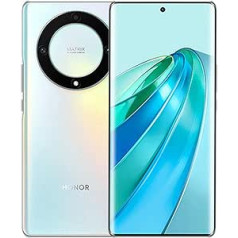 HONOR Magic5 Lite 5G viedtālrunis 8GB 256GB 6,74 collu 120Hz AMOLED izliekts displejs, 64MP trīskāršā atpakaļskata kamera, 5100mAh akumulators, uzlāde Android 12 Google Play pakalpojuma NFC, sudraba krāsa