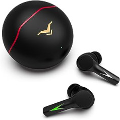 Bluetooth austiņas ausī, HiFi stereo austiņas bezvadu ar mikrofoniem, 13 mm draiveris, spēles/mūzikas režīms, 40 h atskaņošanas laiks, skārienvadība, īpaši zems latentums — 60 ms, īpaši spēlēm