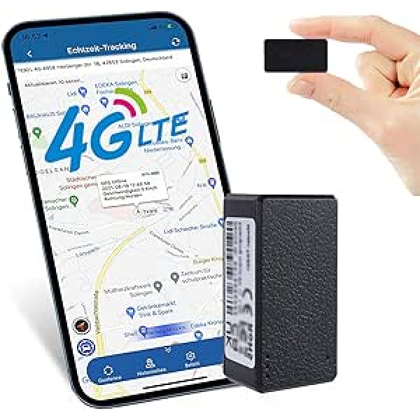 Mini GPS izsekotājs 4G magnētiskais GPS izsekotājs ar bezmaksas lietotni GPS vietrādis Pārnēsājams WiFi pozicionēšanas līdzeklis pret zagļiem reāllaika GPS izsekošana automašīnas somas maciņam skolas soma bērniem