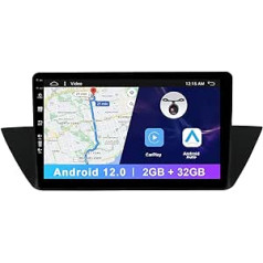 Android 12 automašīnas radio priekš BMW X1 E84 2009-2015 GPS satelīta navigācijas sistēma bez maksas atpakaļskata kamera 10 collu 2G + 32G Atbalsta DAB/WiFi/BT5.0/USB/MirrorLink/SWC/Carplay/4G/AUX