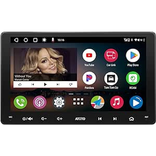 [9 collas] ATOTO A6 PF Double DIN Android automašīnas radio, bezvadu CarPlay un Android Car, IPS displejs Dual Bluetooth, WiFi/BT/USB piesaistes internets, HD-LRV, 2G+32G, A6G209PF