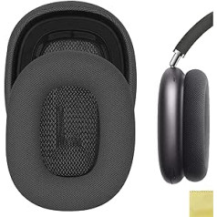 Geekria QuickFit Protein Leather rezerves ausu spilventiņi AirPod MAX austiņām Ausu spilventiņi Austiņu ausu spilventiņu remonta daļas (melnas)