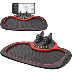 Multifunction Car Anti-Slip Mat, Non-Slip Mat, Car Mobile Phone Holder, Car Dashboard Tray, Non-Slip Car Phone Pad with 360 Degree Rotatable Holder, Car Holder, Mobile Phone for Car Decorations