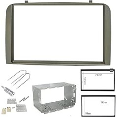 Sound Way Front Mount Radio Double Din Car Radio Frame priekš Alfa 147 Frame Grey