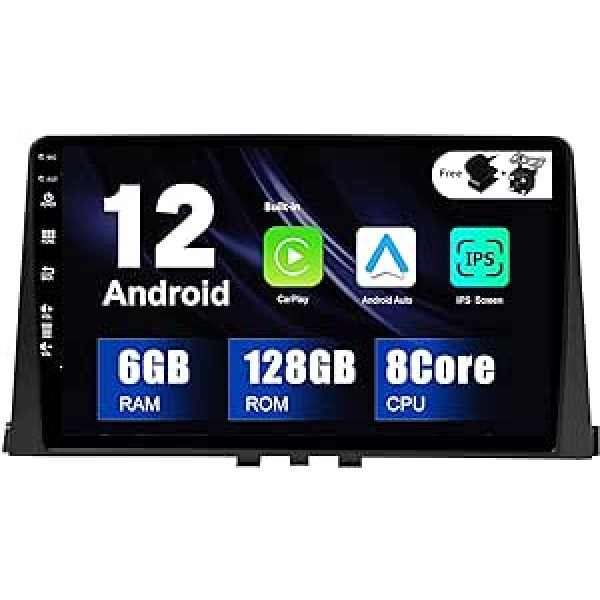 BXLIYER Android 12-6G+128G - IPS auto radio, kas piemērots Citroen Berlingo (2018-2020) - Iebūvēts Carplay/Android Car/DSP - LED kamera + MIC - DAB SWC WiFi Fast Boot 360 kamera 4G - 2 DIN 10,1 collas