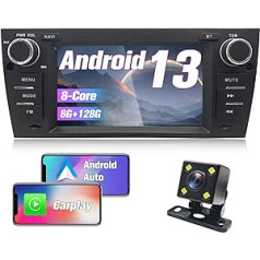 Ponskoy Car Radio Android radio priekš BMW 3 Series E90 E91 E92 E93 (2005-2011), 7 collu auto radio ar CarPlay Android Car 8GB 128GB radio Bluetooth WLAN GPS SWC BT DSP FM AM radio