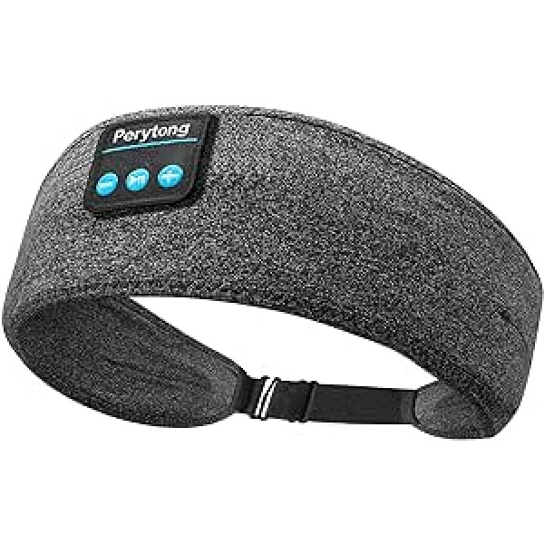 Regulējamas Perytong Sleep austiņas, bezvadu miega austiņas, ausu aizbāžņi gulēšanai Bluetooth galvas stīpas austiņas ar plāniem skaļruņiem, miega austiņas treniņiem, jogai, ceļojumiem, dāvana sievietēm vīriešiem