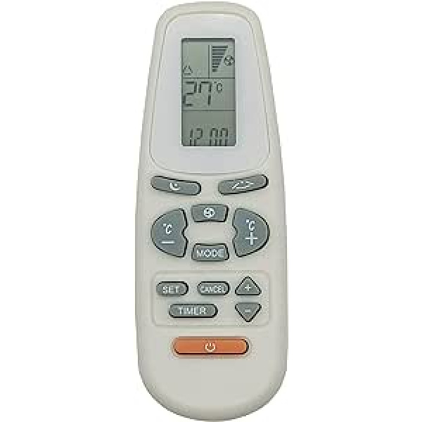 Wellclima YKR-C01E Air Conditioner Remote Control Replaces Same Brand AUX Beko Bent Climapiù Max Winner Zephir Zoomix and Others