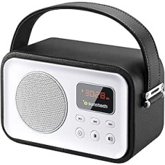 Sunstech RPBT450BK Retro Bluetooth radio schwarz