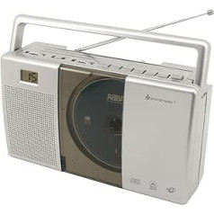 Soundmaster RCD1185 FM Suitcase Radio with CD Player MP3 and Audio Book Function Senior Radio Kitchen Radio