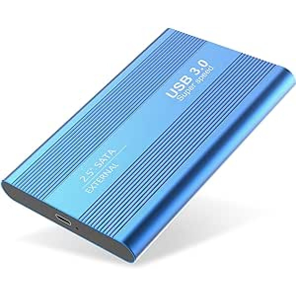 Ārējais cietais disks Pārnēsājams cietais disks Ārējais USB 3.0 dublējumkopijas HDD Portable televizoram, personālajam datoram, MacBook, MacBook, Chromebook datoram, Wii u, klēpjdatoram, galddatoram, Windows