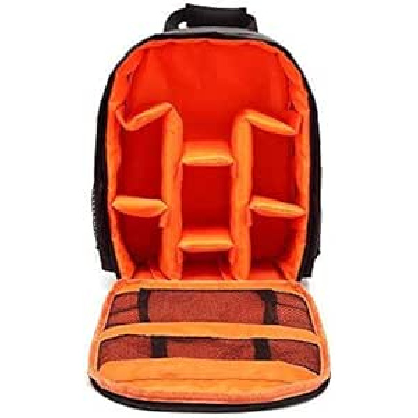 Docooler Kamerarucksack,wasserdichte Atmungsaktive Kamera Rucksäcke DSLR Digitalkamera Digital Rucksack für Canon Nikon Sony SLR Spiegelreflexkamera(Orange)