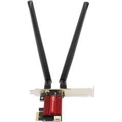 Annadue 7260AC Pro PCIE WLAN kortelė staliniam kompiuteriui, 1200 Mbps dviejų dažnių 5G/2.4G Bluetooth 4.0 PCIE WLAN kortelės belaidžio tinklo adapteris, skirtas Windows 7/8/10/11