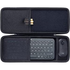 co2CREA cietais korpuss priekš Logitech K380 / Pebble Keys 2 K380s bezvadu Bluetooth tastatūra Pebble Mouse M350 / M350S Mouse Combo (tikai korpusā, neietilpst Logitech Pebble 2 Combo), melns