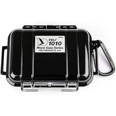 Peli 1010 Micro Case — melns ar melnu starpliku