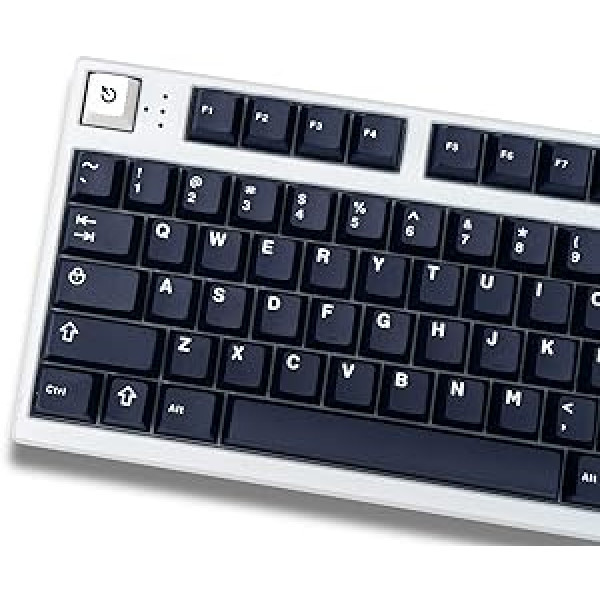 Deep tumši zils taustiņu uzmavu komplekts, Cherry profila Doubleshot 132 taustiņi, pielāgoti tastatūras taustiņi Cherry MX Gateron Kailh Switches mehāniskajām tastatūrām