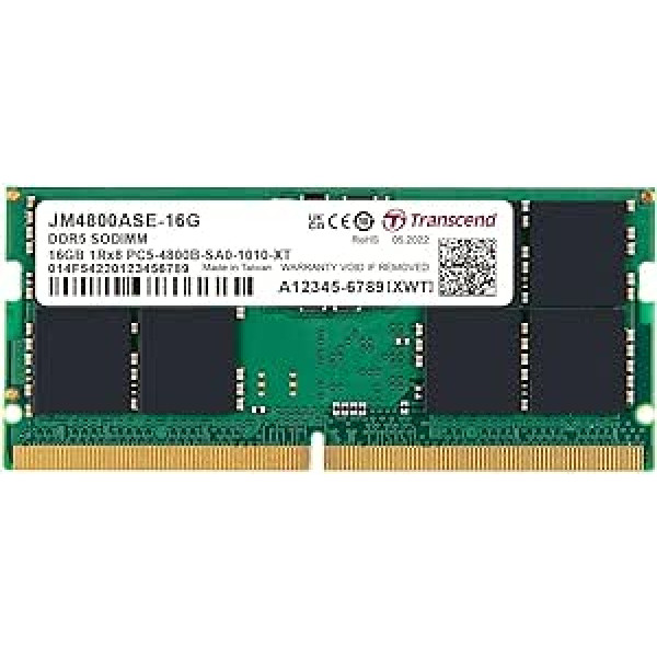 Transcend 16Go JM DDR5 4800 SO-DIMM 1Rx8