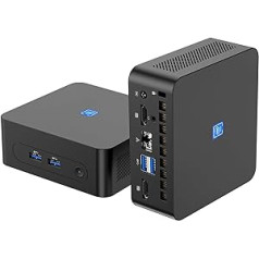 MIPOWCAT Mini dators ar Intel Alder Lake-N95 (līdz 3,40 GHz), 16 GB DDR4-3200, Windows 11 Pro, 512 GB M.2 NVME SSD/Dual Screen Display HDMI 2.0×2/WiFi 5/BT 4.2/USB 3.0/Mini Biznesa dators