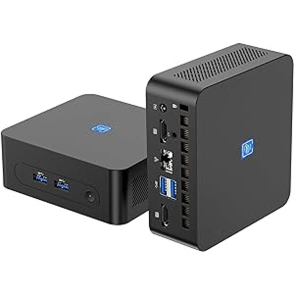 MIPOWCAT Mini dators ar Intel Alder Lake-N95 (līdz 3,40 GHz), 16 GB DDR4-3200, Windows 11 Pro, 512 GB M.2 NVME SSD/Dual Screen Display HDMI 2.0×2/WiFi 5/BT 4.2/USB 3.0/Mini Biznesa dators