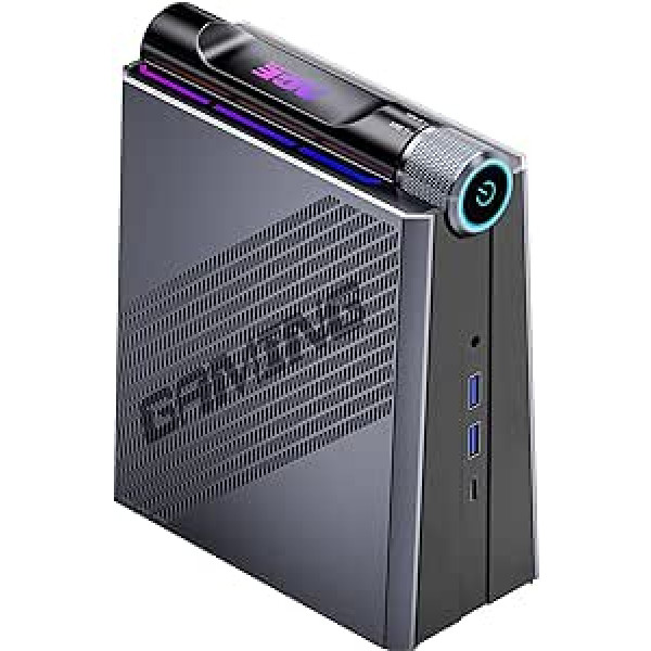 ACEMAGICIAN Mini spēļu dators AMD Ryzen 9 6900HX (bis zu 4,9 GHz), 32 GB DDR5 512 GB NVME SSD, mikro galddators ar 3 Modi-Anpassung【RGB/WIFI6 /Bluetooth 5.2/Dual Lüfter】