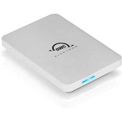 OWC — Envoy Pro Electron — 2,0 TB — NVMe M.2 SSD, USB 3.2 Gen 2 Type-C līdz 10 Gb/s, līdz 1011 MB/s, USB 2.0/3.0 saderīgs, pārnēsājams, putekļu un ūdensnecaurlaidīgs IP67 (izturīgs), Ar autobusu darbināms