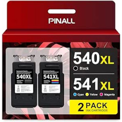 PINALL 540xl 541xl Multipack saderīgs ar Canon printeru kasetnēm 540 541 PG-540 CL-541 Canon Pixma TS5150 MG3650S MG3600 TS5151 MG4250 kasetnēm