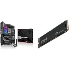 ASUS ROG Maximus Z790 Hero Intel Z790 LGA 1700 ATX mātesplate, 20 + 1 barošanas posmi, DDR5, pieci M.2 sloti, PCIe 5.0 + Crucial T700 1TB Gen5 NVMe M.2 SSD līdz 11 700 MB/s CT 7100S0T