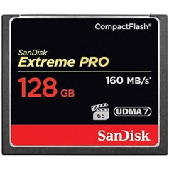 SanDisk Extreme Pro CompactFlash Speicherkarte, sdcfxps-128g-a46, 128 GB, 160 Mbit/s [Nicht — Retail verpackt]