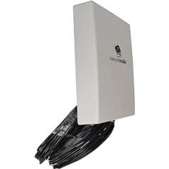 LowcostMobile PAN5G-MIMO-2021 700/800/900/1800/2100/2600/3500 MHz 2 x 5 m Black Antenna 4G 5G SMA Cable ALSR200, kas paredzēts Huawei B715, B818, 5G CPE Pro, ASUSge, CPE Pro