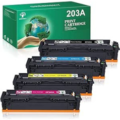 „Greensky 203a 203x“ suderinamas tonerio kasetės pakeitimas HP 203A CF540A CF541A CF542A CF543A 203X CF540X HP Laserjet Pro MFP M281FDW M280NW M281FDN M281DW M281CDW FO