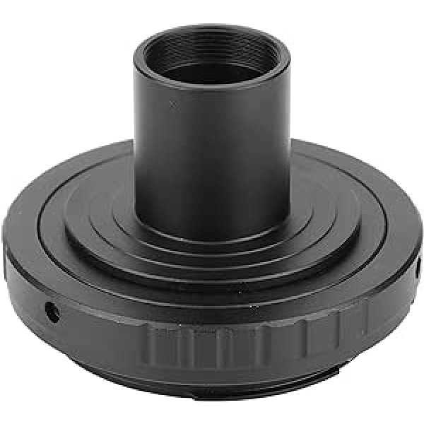 „Goshyda“ mikroskopo okuliaro adapterio žiedas, juodo aliuminio lydinio adapterio žiedas, 23,2 mm, „T“ tvirtinimo mikroskopo okuliaro keitiklio adapteris, skirtas „Canon EOS Mounts“ SLR fotoaparatui