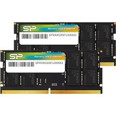 Silicon Power SU064GBSVU480F22AB DDR5 64GB (32GB x 2) 4800MHz (PC5-38400) 262-pin CL40 1.1V SODIMM Laptop RAM Computer Memory