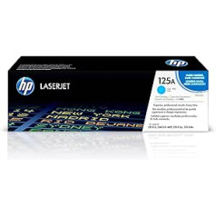 HP 125A (CB541A) „Blau“ originalūs dažai, skirti HP Color Laserjet CP1215, CP1515, CM1312, žalsvai mėlyna