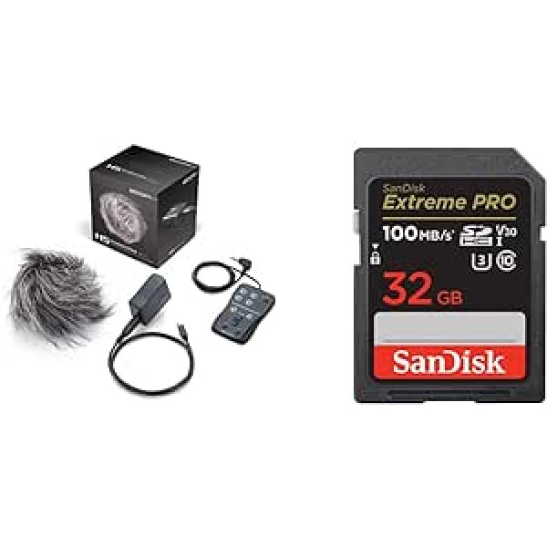 ZOOM APH-5 Accessory Pack for H5 & SanDisk Extreme PRO SDHC UHS-I Memory Card 32GB (V30, Transfer Speed 100MB/s, U3, 4K UHD Videos, Temperature Resistant)