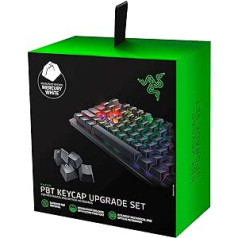 Razer Pbt Keycap jaunināšanas komplekts mehāniskajām un optiskajām tastatūrām: matēts melns, dzīvsudraba balts