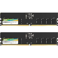 Silicon Power DDR5 32GB (16GB x 2) 4800MHz (PC5-38400) 288-pin CL40 1.1V UDIMM galddatora RAM datora atmiņa SP032GBLVU480F22