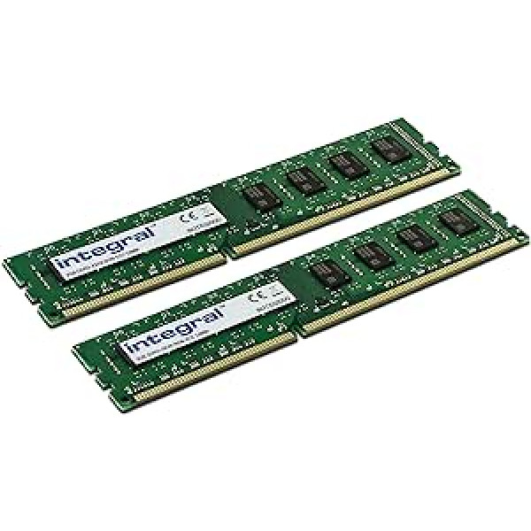 Integruotas atminties 8GB rinkinys (2x4GB) DDR3 RAM 1600MHz SDRAM stalinis/kompiuteris PC3-12800 Arbeitsspeicher, Green, IN3T4GNAJKIK2, 8GB Kit (4GB x 2)