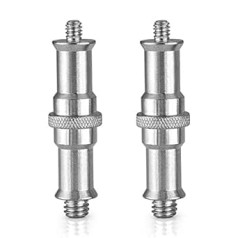 NEEWER 2 Stück Standard 1/4 auf 3/8 Zoll Metall Konverter Gewinde Adapter Spigot Stud für Studio Lichtstativ, Hotshoe/Coldshoe adapteris, Kugelkopf, bezvadu zibspuldzes uztvērējs, Auslöser - ST24