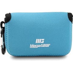 MegaGear MG592 Ultraleichte Kameratasche aus Neopren kompatibel ar Olympus Tough TG-6, TG-5,,TG-4, Sony Cyber-shot Cyber-shot DSC-RX100 VI, DSC-RX100 V, DSC-RX100 IV - Blau