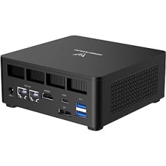 MINIS FORUM UM690 Pro Mini PC AMD Ryzen 9 6900HX, 8C/16T, līdz 4,9 GHz, Mini Galddators ar Radeon 680M GPU, 64GB DDR5 RAM 1TB SSD Micro PC, 2xUSB4/HDMI/DP, WiFi 62./5G5, 2xRJ45 . 3