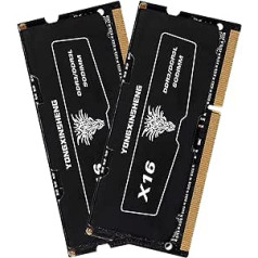 Yongxinsheng 8GB komplekts (4GBx2) DDR3/DDR3L 1600MHz klēpjdatora RAM 204-Pin PC3L-12800 / PC3-12800 SODIMM bez ECC nebuferēta 1.35V / 1.5V 2Rx18 piezīmjdatora atmiņa, divējāda ranga CL1Up