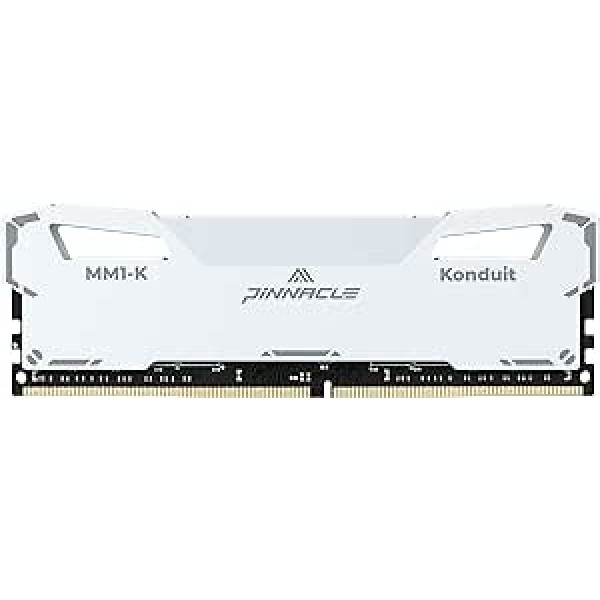 Timetec Pinnacle Konduit DDR4 XMP2.0 Overclocking 1.35V Dual Rank Compatible for AMD and Intel Desktop Gaming PC Memory Module - White (3600MHz 16GB)