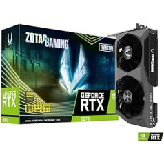 Zotac ZT-A30700E-10PLHR grafiskā karte NVIDIA GeForce RTX 3070 8GB GDDR6 Twin Edge