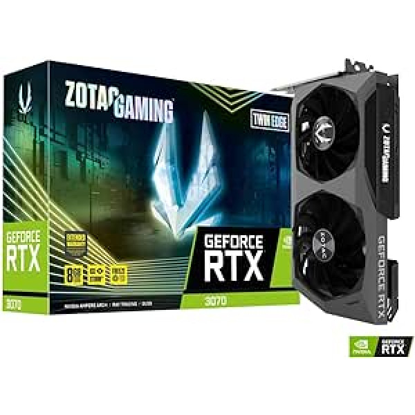 Zotac ZT-A30700E-10PLHR grafiskā karte NVIDIA GeForce RTX 3070 8GB GDDR6 Twin Edge