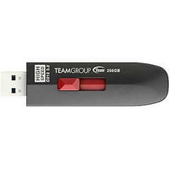 Team Group C212 USB Flash 256 Go USB Type-A 3.2 Gen 2 (3.1 Gen 2) Melns